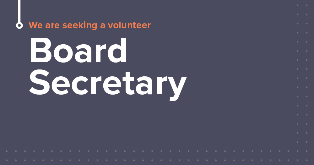We’re recruiting a Board Member – Secretary