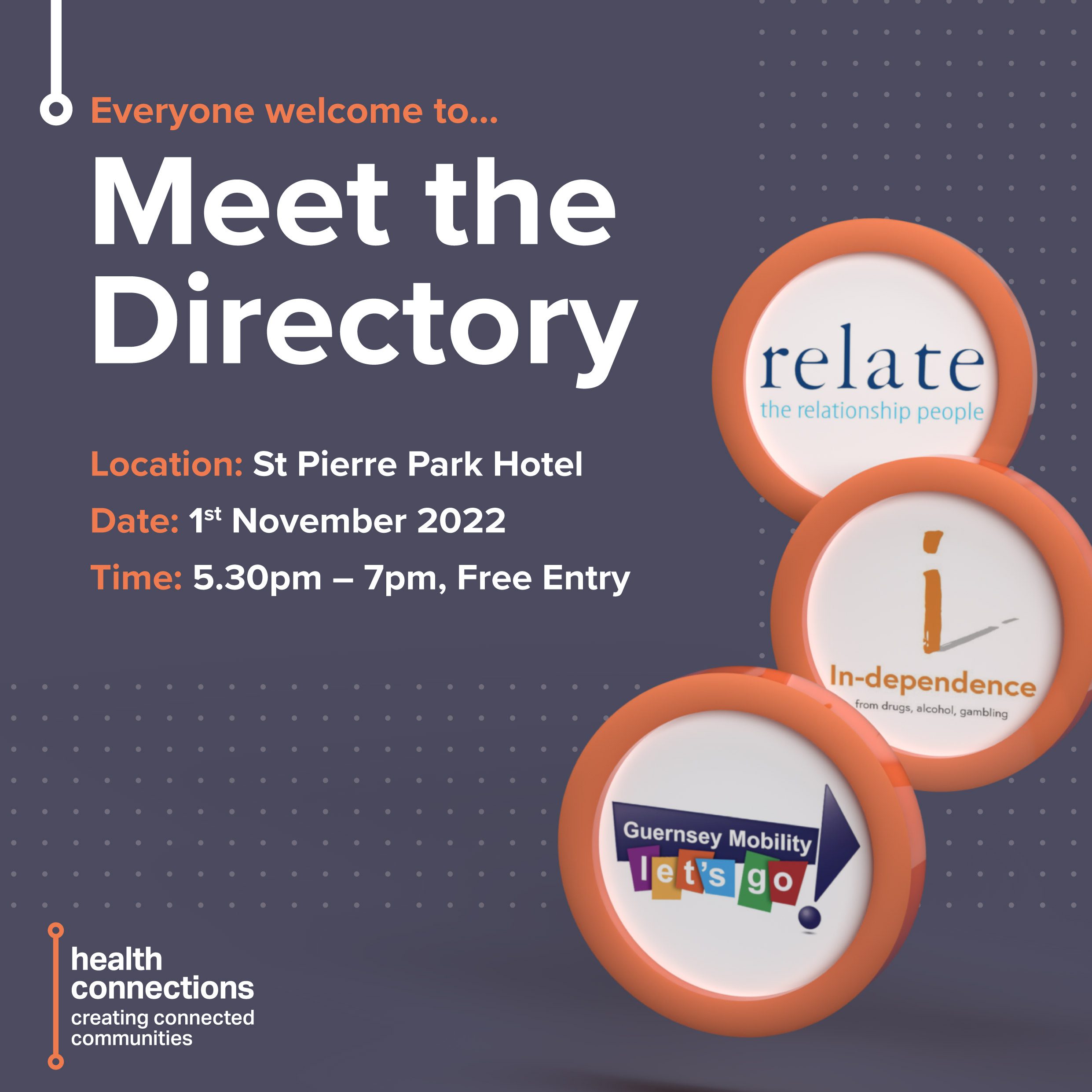 Come along to the next Meet The Directory event
