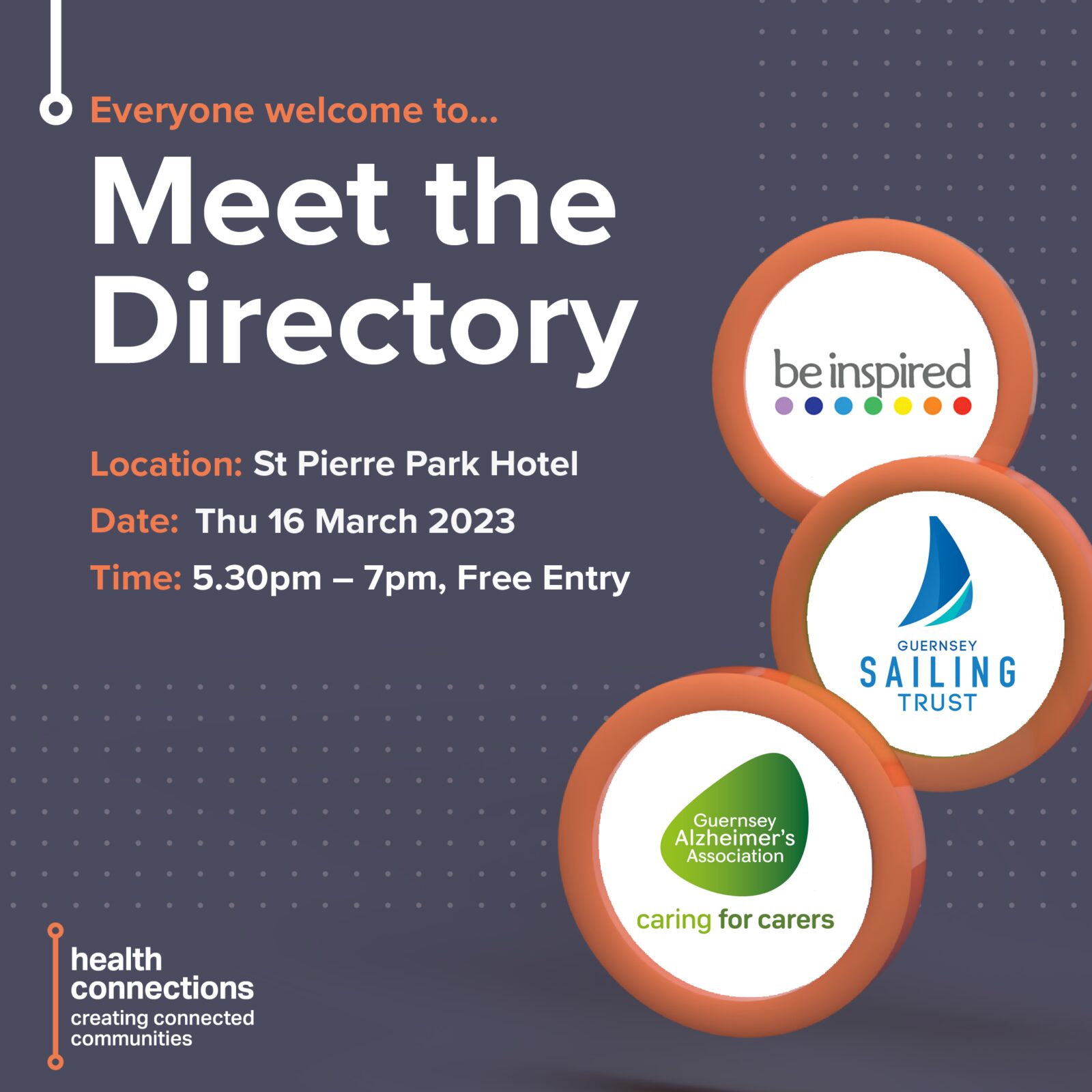 Come along to the March Meet The Directory event