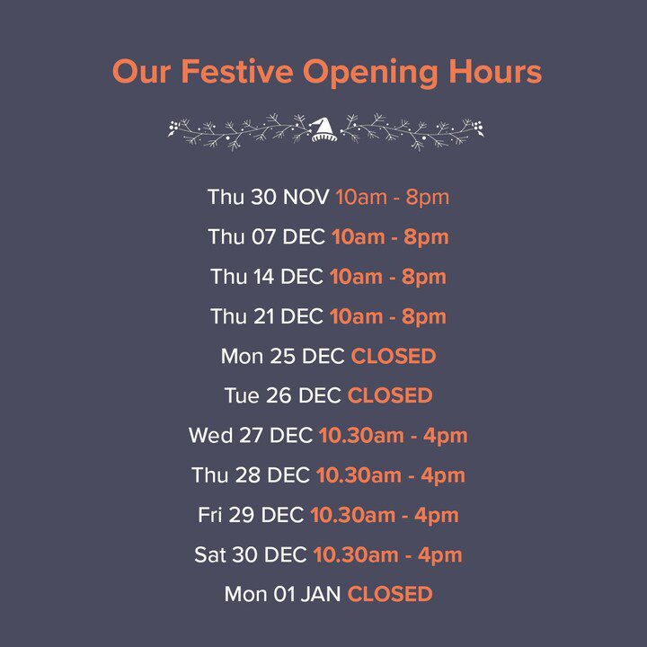 Shop Christmas Opening Hours